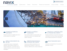 Tablet Screenshot of navix.com.mx